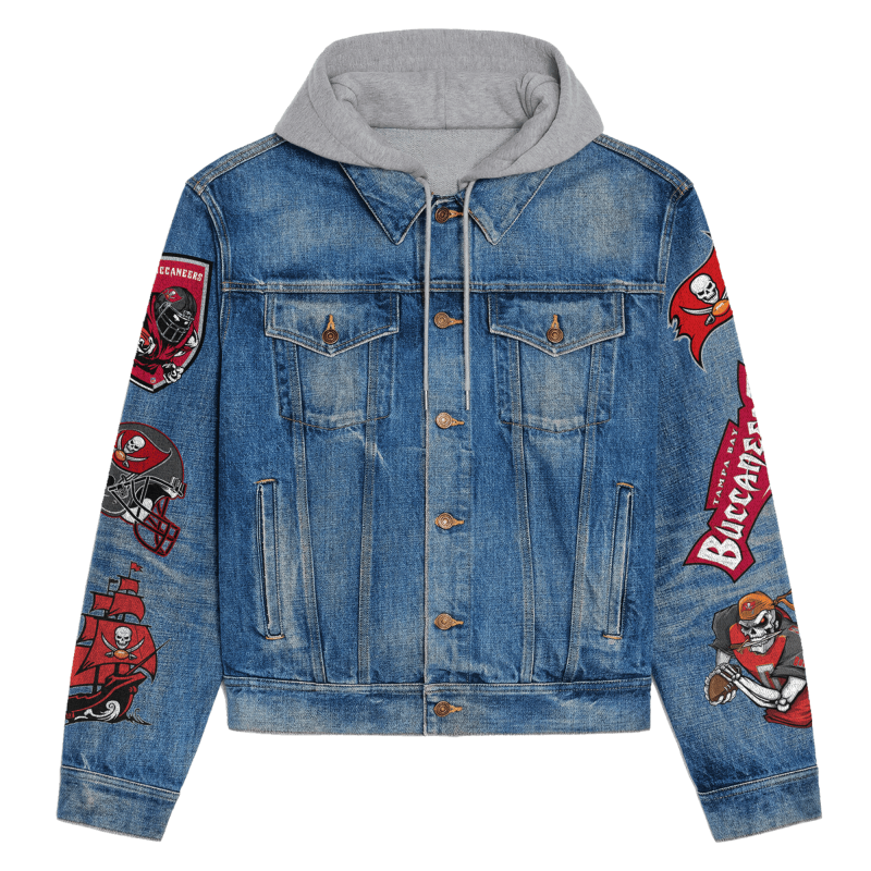 Detail view of Tampa Bay Buccaneers Hooded Jacket