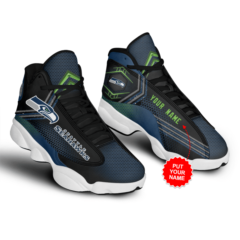 Seattle Seahawks AJD13 Sneakers Side View