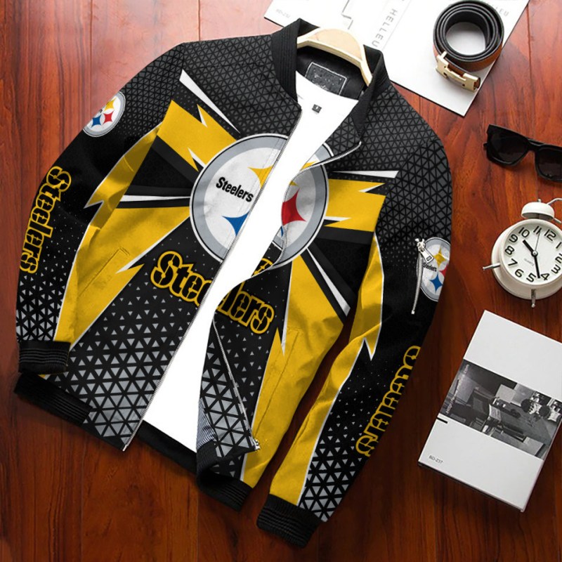 Pittsburgh Steelers Bomber Jacket Back
