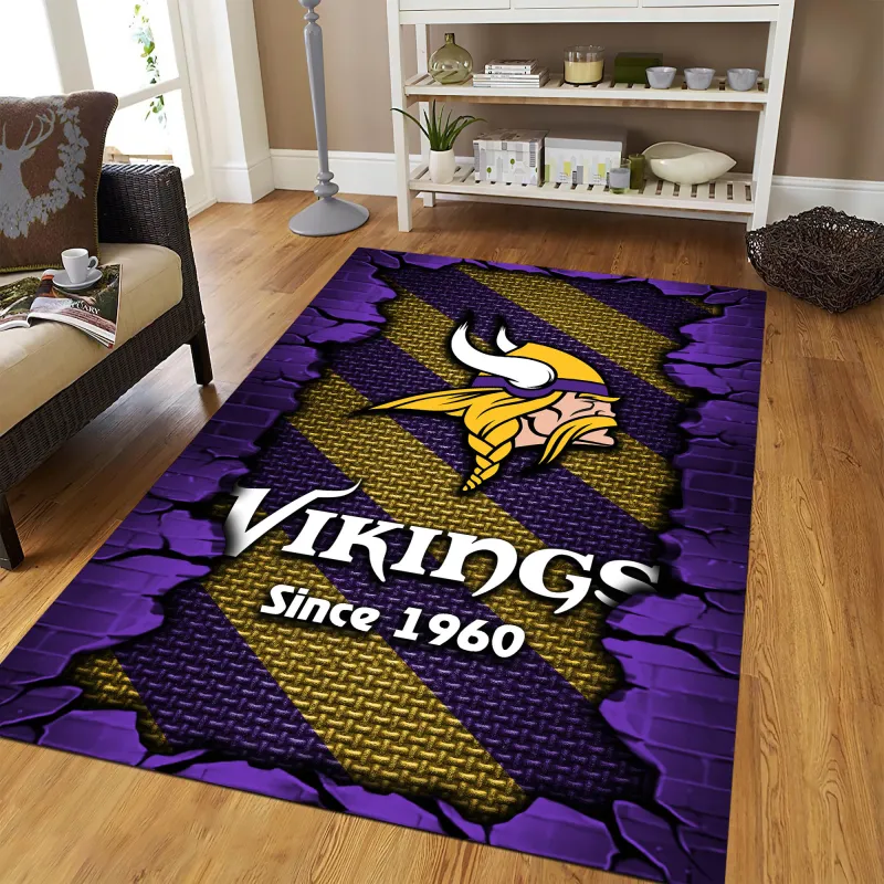 Minnesota Vikings Living Room Rug