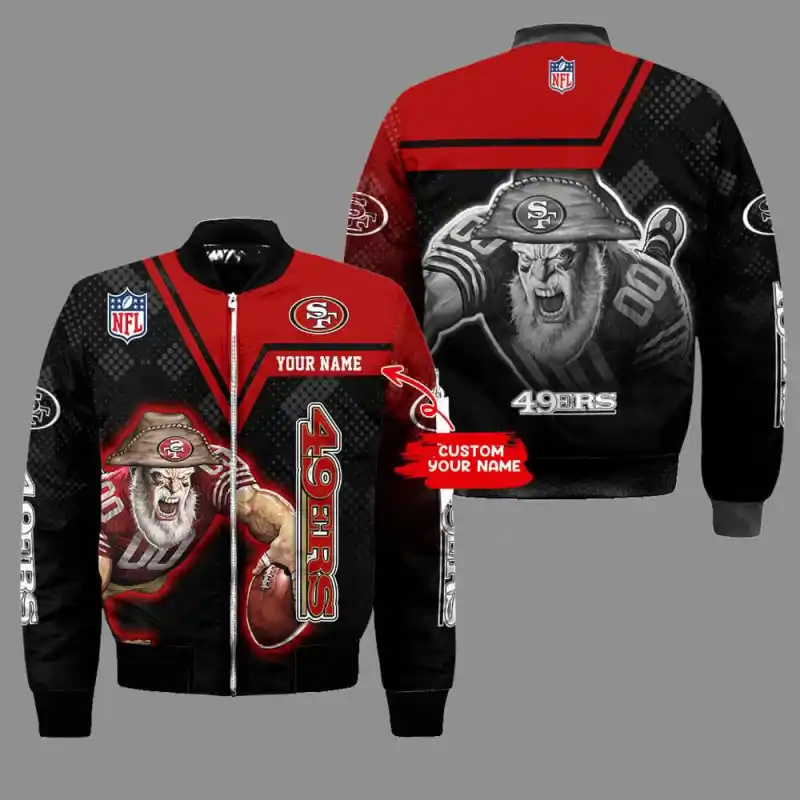 San Francisco 49ers Personalized Thick Bomber Jacket