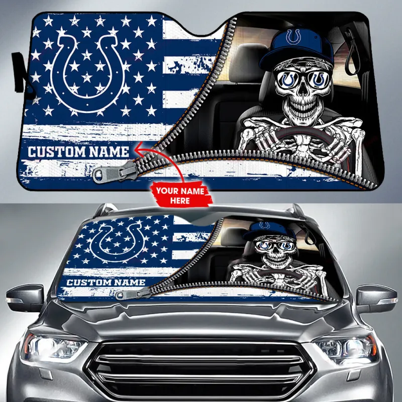 Indianapolis Colts Personalized Auto Sun Shade