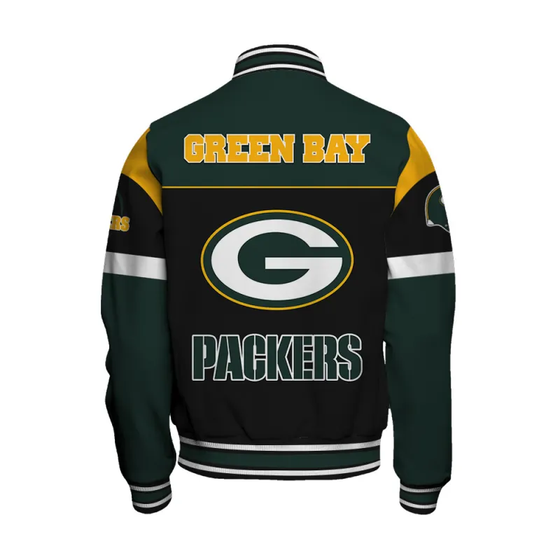 Green Bay Packers Unisex Varsity Jacket Detail