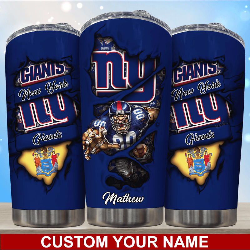 New York Giants Personalized Tumbler