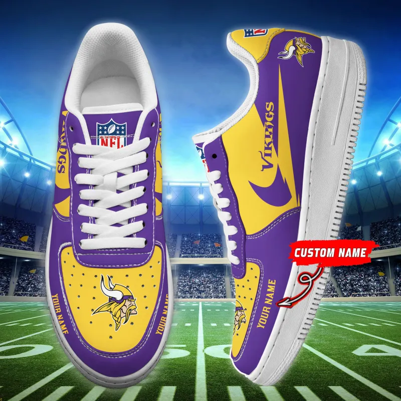 Minnesota Vikings Personalized AF1 Shoes