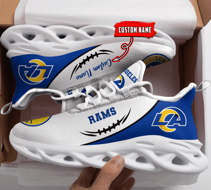 Los Angeles Rams Personalized Yezy Running Sneakers