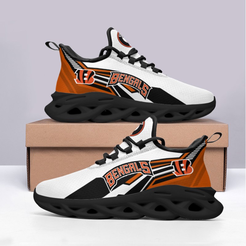 Cincinnati Bengals Yezy Running Sneakers Side View