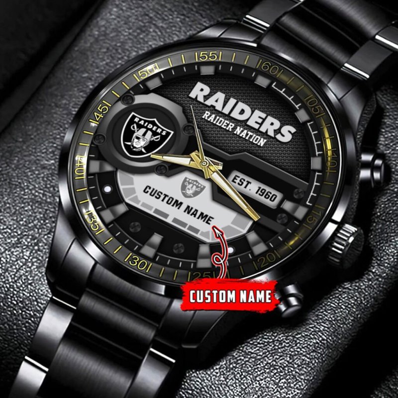 Las Vegas Raiders Black Fashion Watch