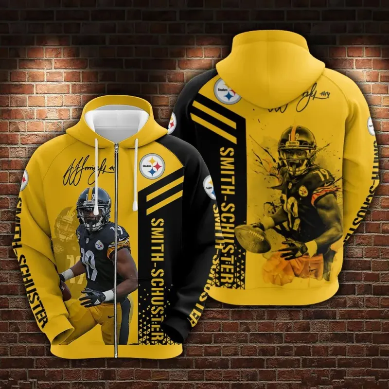 JuJu Smith-Schuster - Pittsburgh Steelers Limited Hoodie - Back View