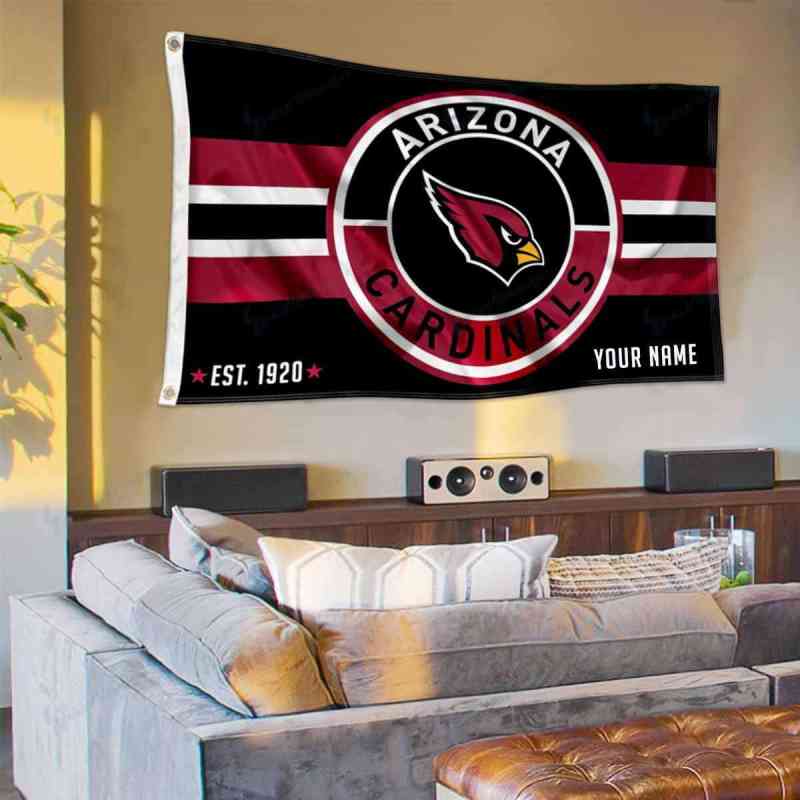 Arizona Cardinals Personalized Flag