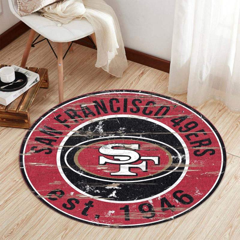 San Francisco 49ers Round Rug