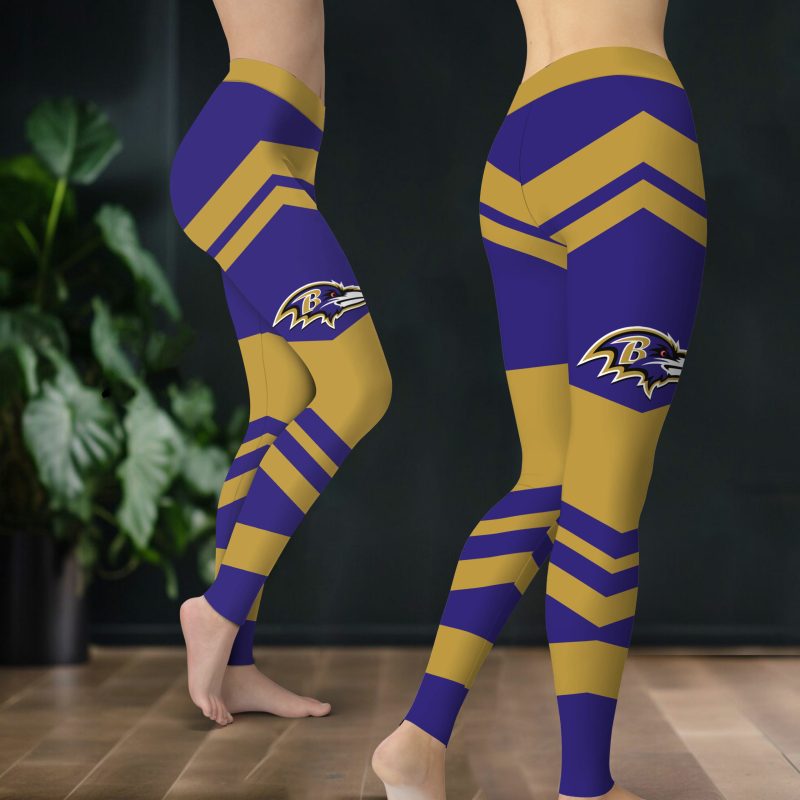 Baltimore Ravens Leggings Front View