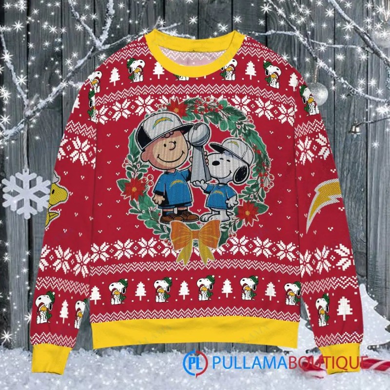Los Angeles Chargers Ugly Christmas Sweater 2