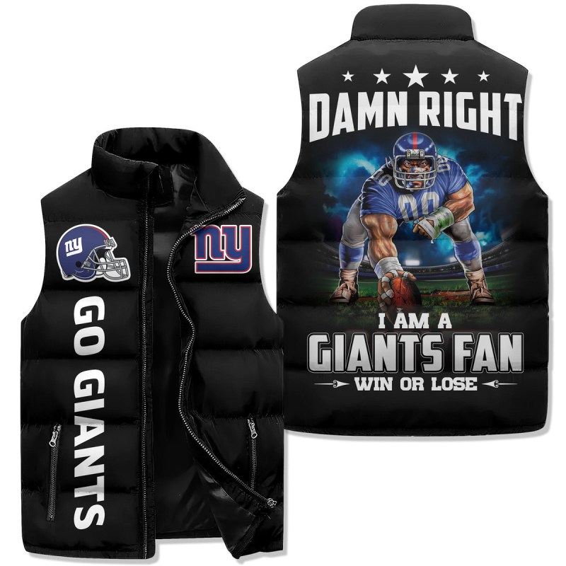 New York Giants Jacket Front View