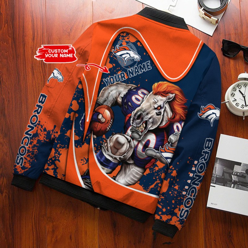 Denver Broncos Personalized Bomber Jacket