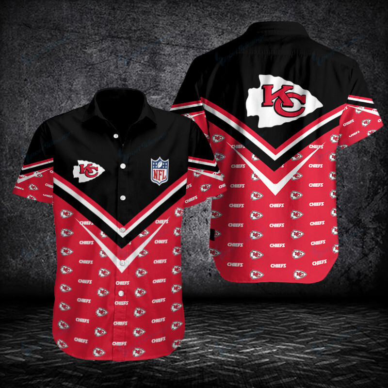 Kansas City Chiefs Button Shirt BB247 Size Chart