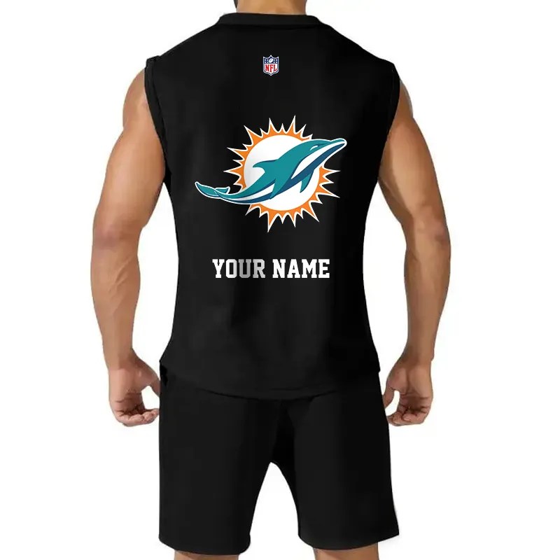 Miami Dolphins Combo Jersey Tank Top and Shorts - Image 2