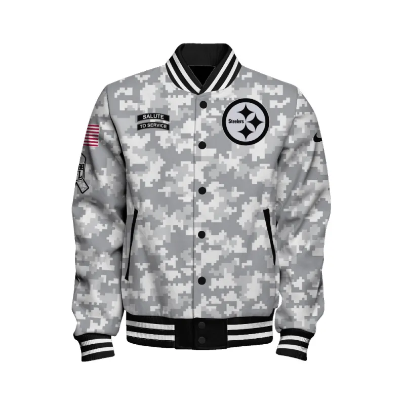 Pittsburgh Steelers Varsity Jacket Image 2