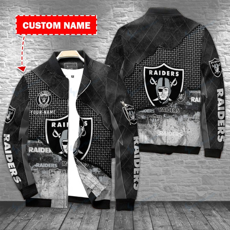 Las Vegas Raiders Personalized Bomber Jacket