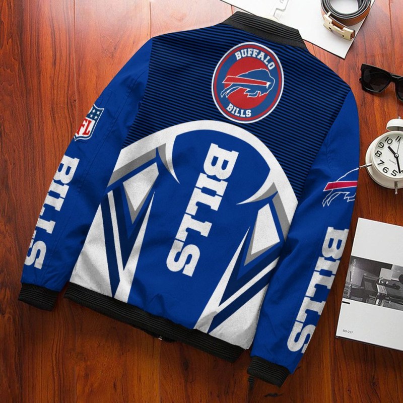 Buffalo Bills Bomber Jacket Side View