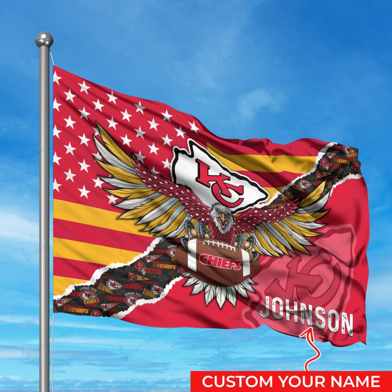Kansas City Chiefs Personalized Flag