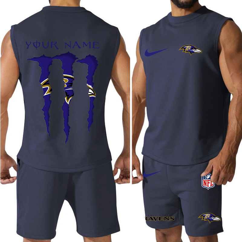 Baltimore Ravens Jersey Tank Top and Shorts