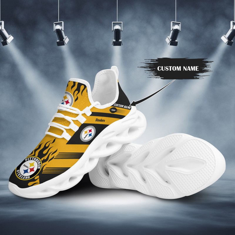 Pittsburgh Steelers Personalized Yezy Running Sneakers - Image 3