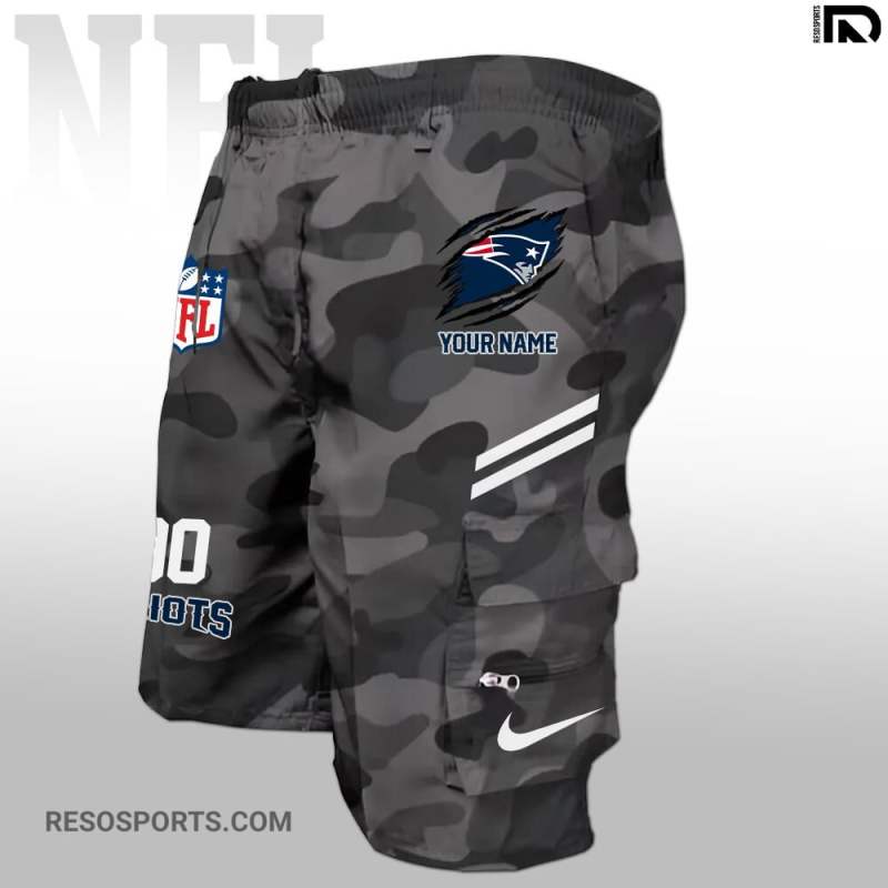 New England Patriots Multi-Pockets Shorts Detail