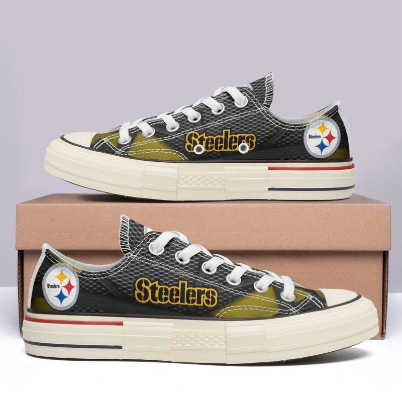 Pittsburgh Steelers Low Top Canvas Shoes 2