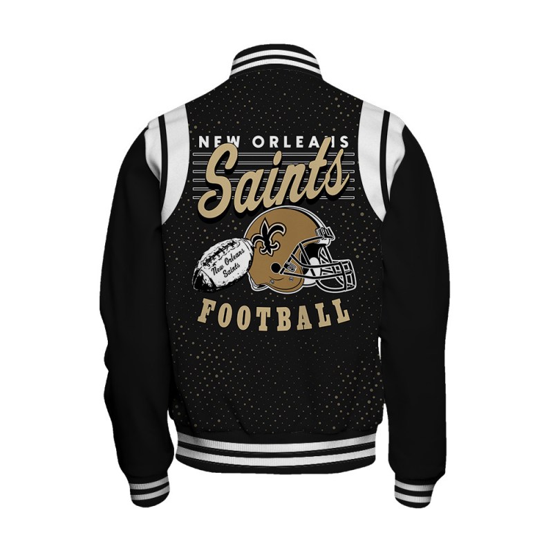 New Orleans Saints Varsity Jacket Details