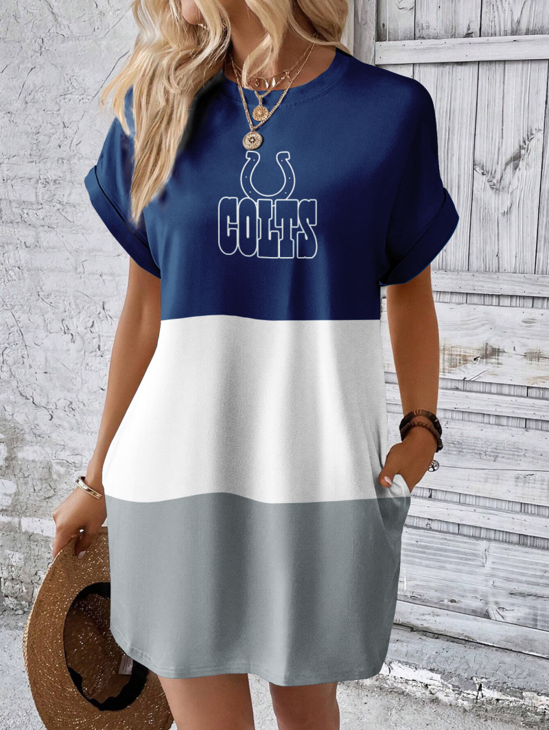 Indianapolis Colts Batwing Casual Dress