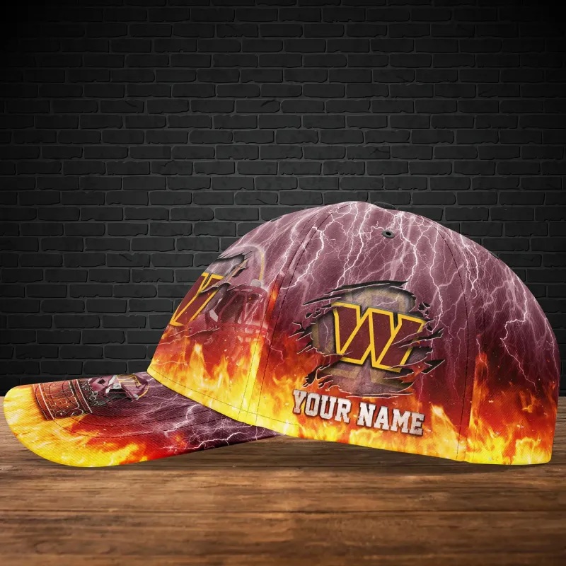 Top View of Washington Commanders Cap
