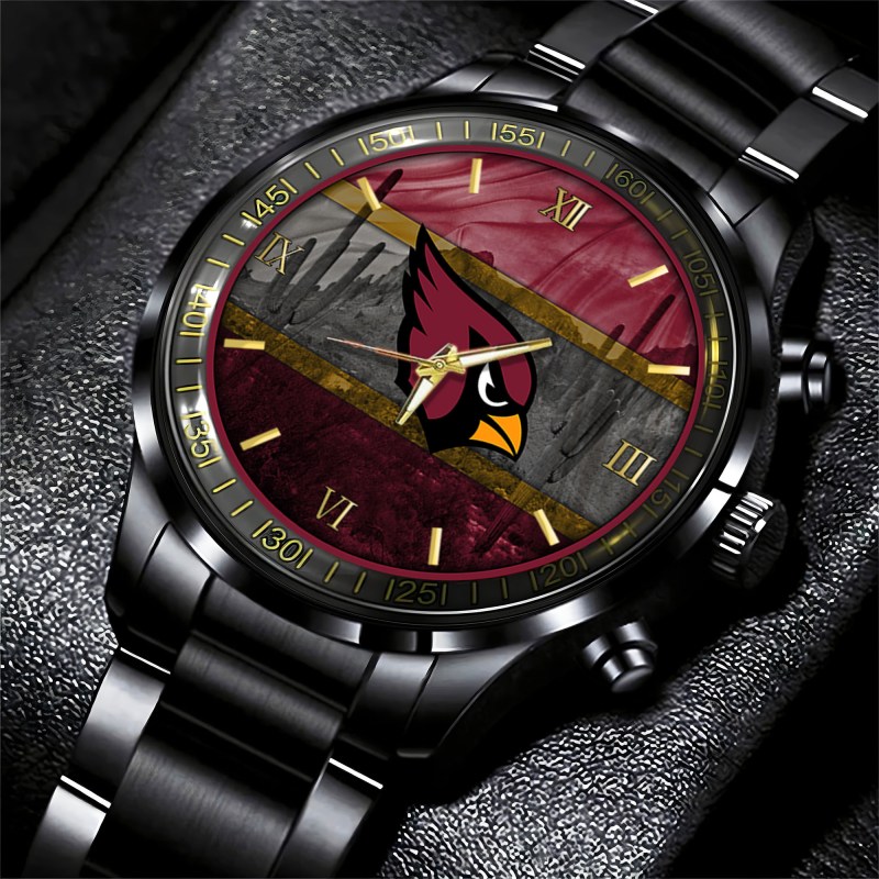 Arizona Cardinals Black Fashion Watch