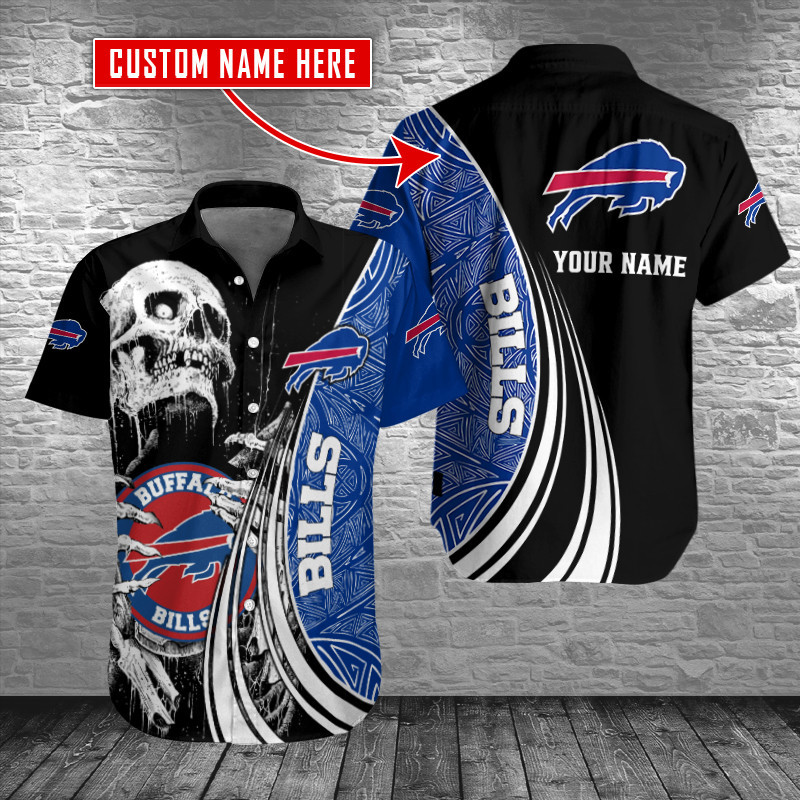 Buffalo Bills Personalized Button Shirt Sizing Chart