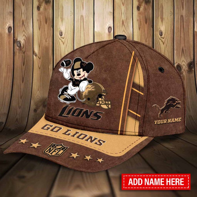 Detroit Lions Personalized Classic Cap