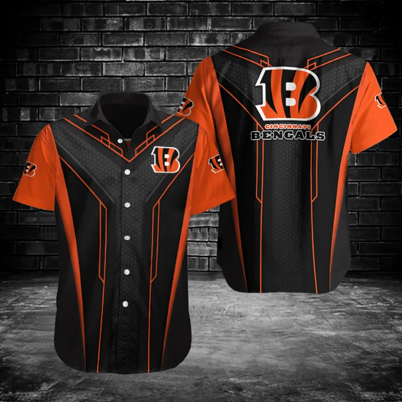Cincinnati Bengals Button Shirt Sizing Chart