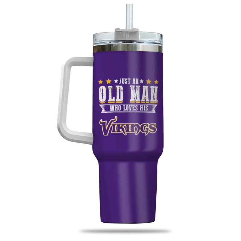 Minnesota Vikings 40oz Tumbler Back