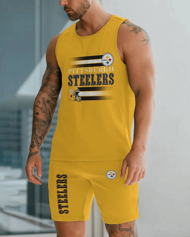 Pittsburgh Steelers Tank Top and Shorts Set