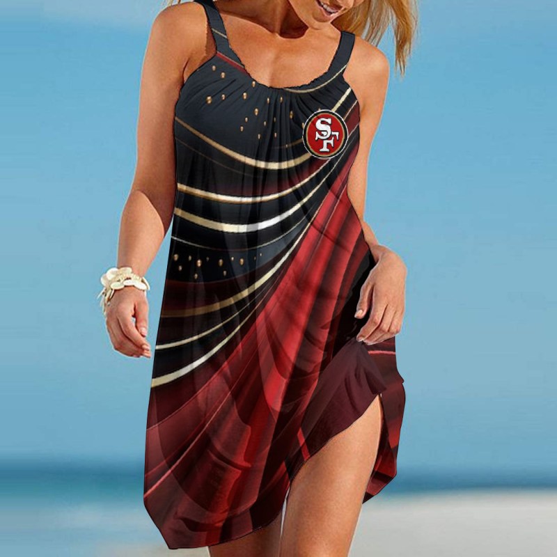 San Francisco 49ers Beach Dress Front View