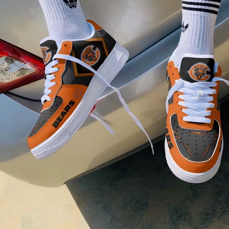 Chicago Bears AF1 Shoes in action