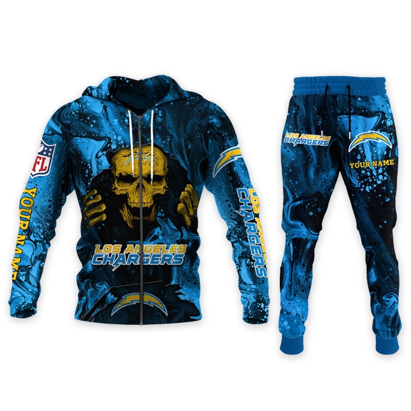 Los Angeles Chargers Hoodie and Joggers Set