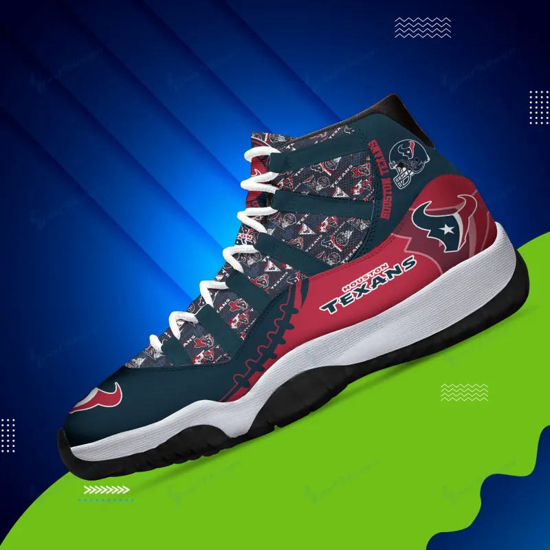 Personalized AJD11 Houston Texans Sneakers