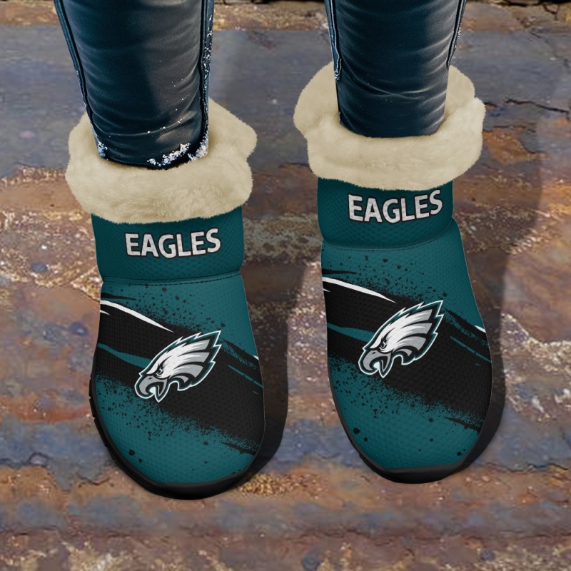 Philadelphia Eagles Comfy Winter Snow Boots Image 2