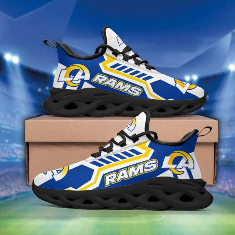 Los Angeles Rams Yezy Running Sneakers Top View