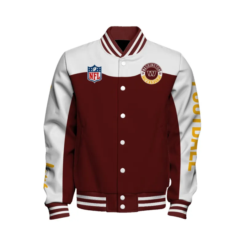 Washington Commanders Varsity Jacket - Back View