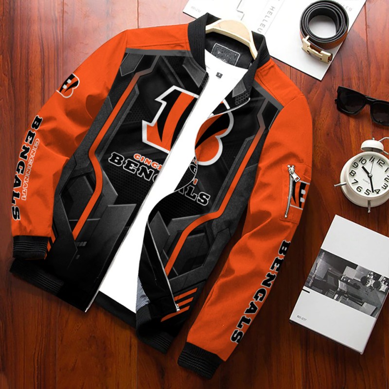 Bengals Bomber Jacket Front View