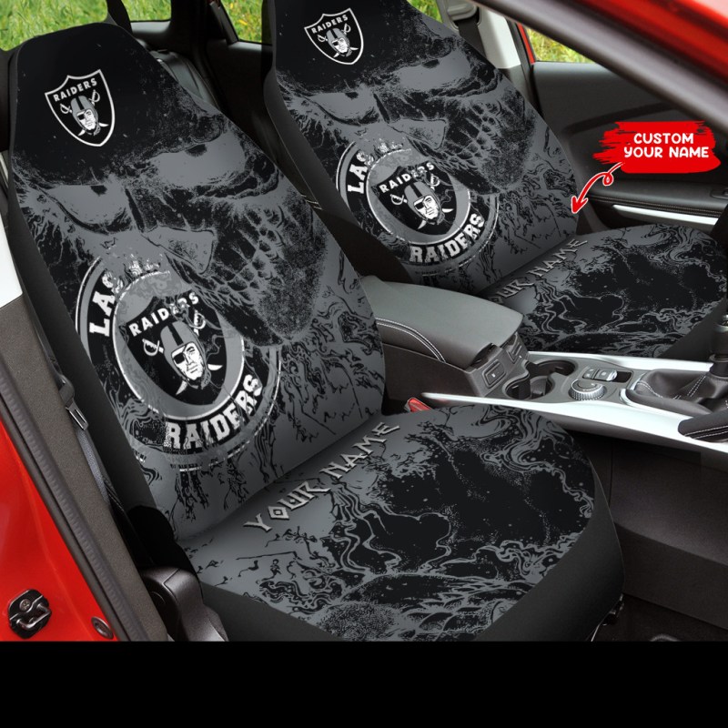 Las Vegas Raiders Personalized Car Seat Covers