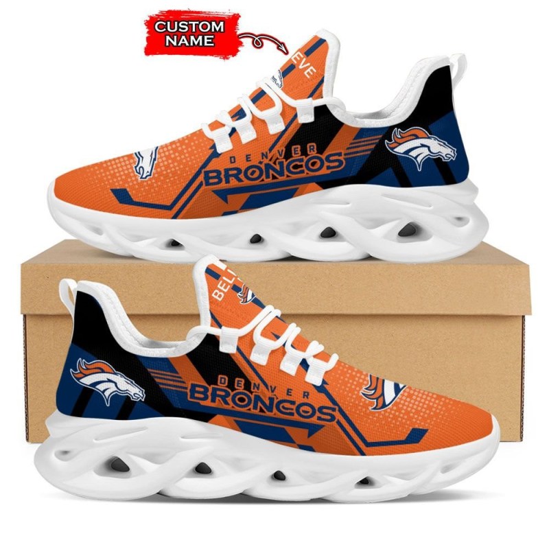 Denver Broncos Personalized Yezy Running Sneakers