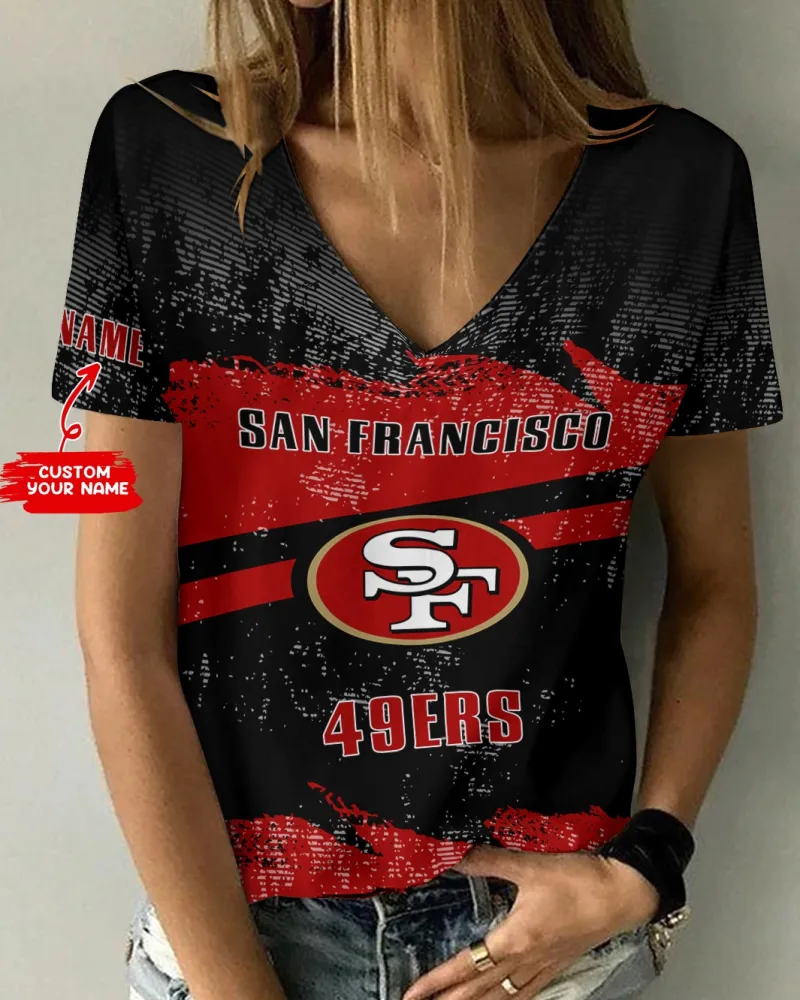 San Francisco 49ers V-neck T-shirt