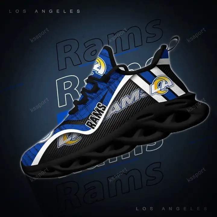 Los Angeles Rams Yezy Running Sneakers Top View